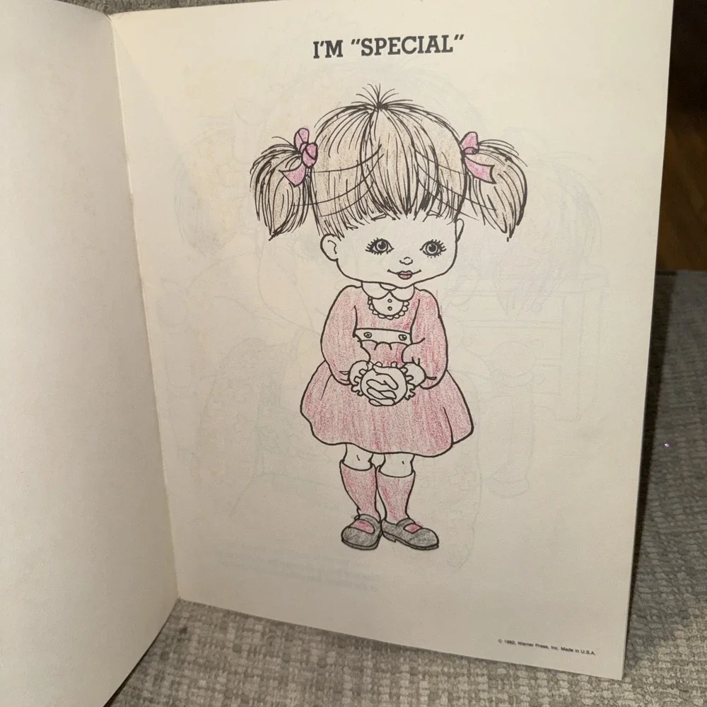 Vintage 80's Luv ums Storybook to color Book  "Fun At My House" Warner USA made - Picture 3 of 6